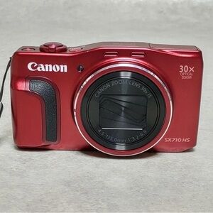 Canon Red Digital Camera with 30x Optical Zoom